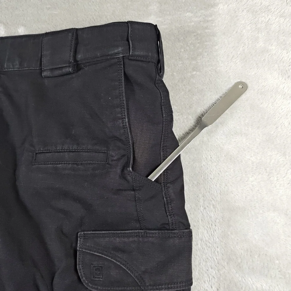5.11 Tactical Cargo Pants Mens 34x29 Black Cotton Canvas Heavy Duty Utility